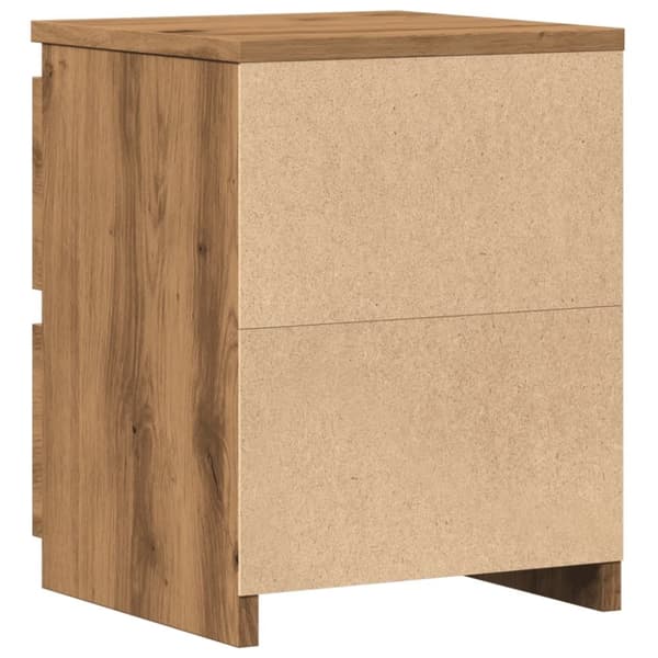 vidaXL sengebord 30x30x40 cm konstrueret træ kunsteg