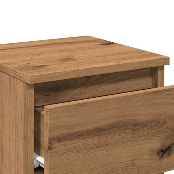 vidaXL Nattbord artisan eik 30x30x40 cm konstruert tre