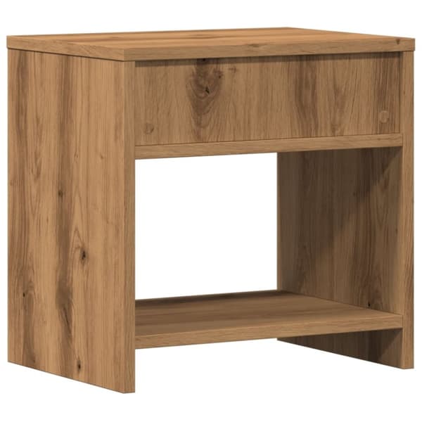 vidaXL Nattbord artisan eik 40x30x40 cm konstruert tre