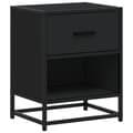 Miniatyrbilde 7 av 11: vidaXL Nattbord 2 stk svart 40x31x50 cm heltre furu
