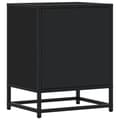 Miniatyrbilde 9 av 11: vidaXL Nattbord 2 stk svart 40x31x50 cm heltre furu