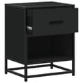 Miniatyrbilde 10 av 11: vidaXL Nattbord 2 stk svart 40x31x50 cm heltre furu