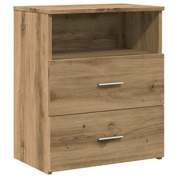 vidaXL Nattbord artisan eik 50x32x60 cm konstruert tre
