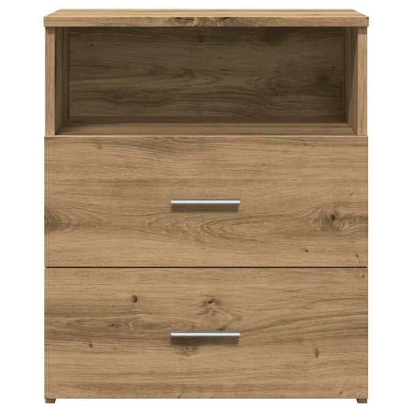 vidaXL Nattbord artisan eik 50x32x60 cm konstruert tre