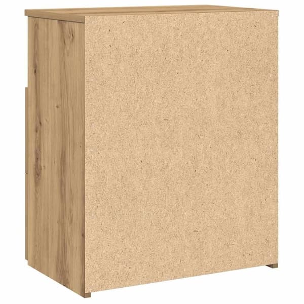 vidaXL Nattbord artisan eik 50x32x60 cm konstruert tre
