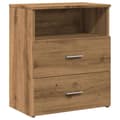 Miniatyrbilde 5 av 11: vidaXL Nattbord 2 stk artisan eik 50x32x60 cm konstruert tre
