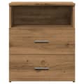 Miniatyrbilde 6 av 11: vidaXL Nattbord 2 stk artisan eik 50x32x60 cm konstruert tre