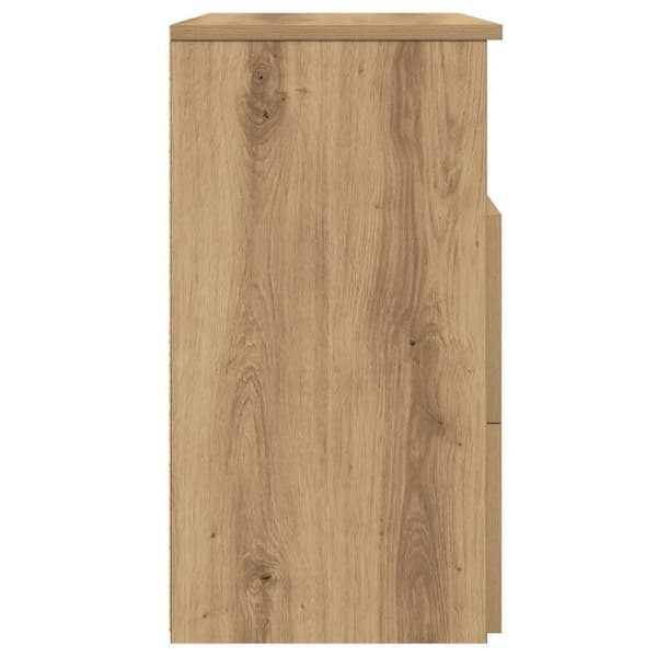 vidaXL Nattbord 2 stk artisan eik 50x32x60 cm konstruert tre