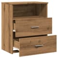 Miniatyrbilde 9 av 11: vidaXL Nattbord 2 stk artisan eik 50x32x60 cm konstruert tre
