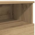 Miniatyrbilde 10 av 11: vidaXL Nattbord 2 stk artisan eik 50x32x60 cm konstruert tre