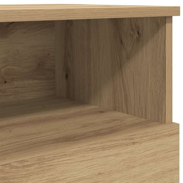 vidaXL Nattbord 2 stk artisan eik 50x32x60 cm konstruert tre
