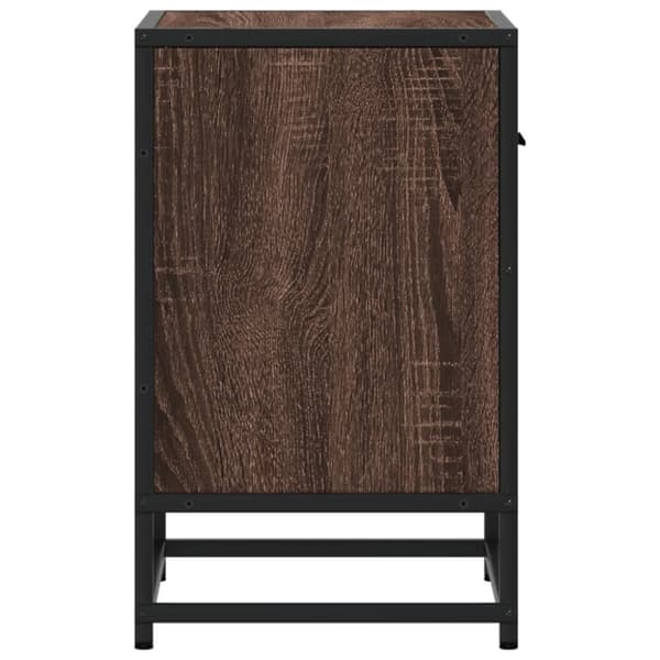 vidaXL Nattbord brun eik 40x31x50 cm konstruert tre