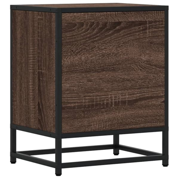 vidaXL Nattbord brun eik 40x31x50 cm konstruert tre