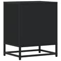 Miniatyrbilde 8 av 11: vidaXL Nattbord svart 40x31x50 cm heltre furu