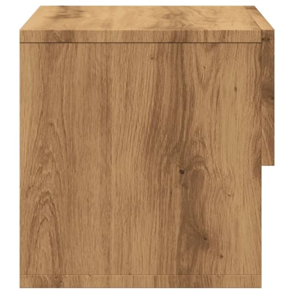 vidaXL Veggmontert nattbord artisan eik