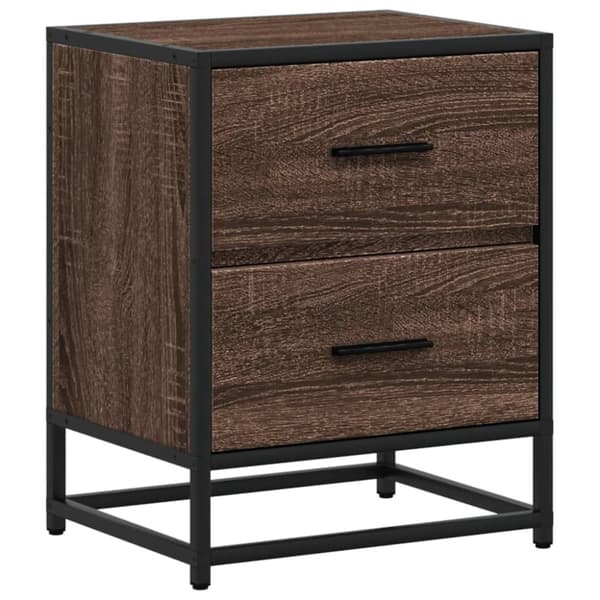vidaXL Nattbord brun eik 40x31x50 cm konstruert tre