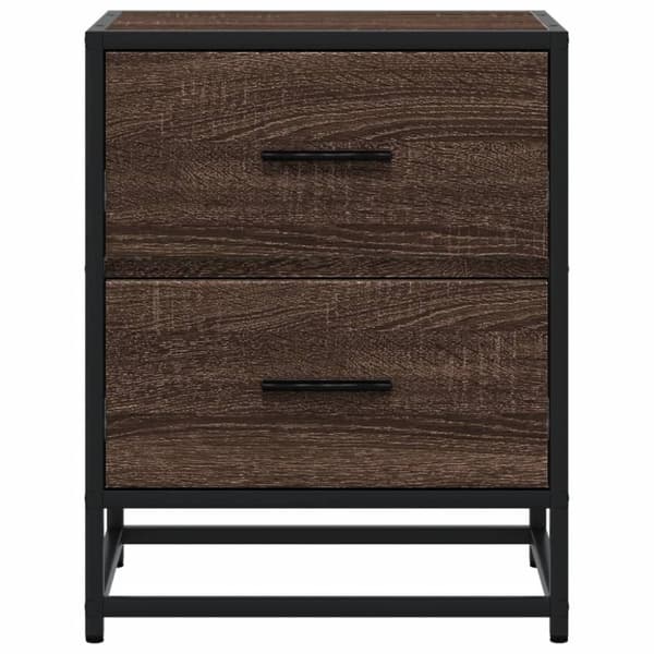 vidaXL Nattbord brun eik 40x31x50 cm konstruert tre