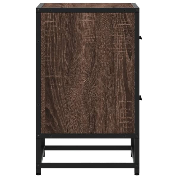 vidaXL Nattbord brun eik 40x31x50 cm konstruert tre