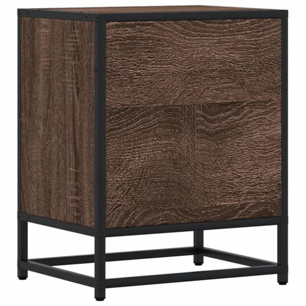 vidaXL Nattbord brun eik 40x31x50 cm konstruert tre