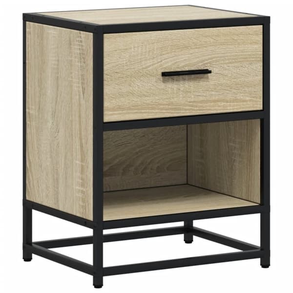 vidaXL Nattbord 2 stk sonoma eik 40x31x50 cm konstruert tre