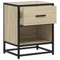 Miniatyrbilde 10 av 11: vidaXL Nattbord 2 stk sonoma eik 40x31x50 cm konstruert tre