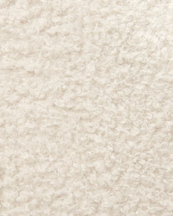 Sengebord Råhvid Boucle 44 x 38 x 45 cm Design Natbord med Skuffer Minimalistisk Design Soveværelsesmøbler Tilbehør
