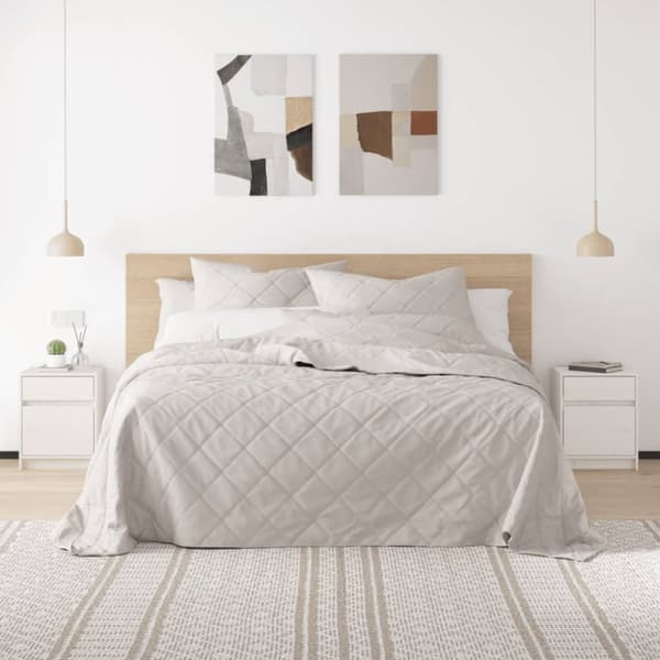 Sängbord 2 st vit 40x31x50 cm massivt furu