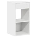 Miniatyrbild 5 av 10: vidaXL Sängbord 2 st med låda vit 35x34x66,5 cm