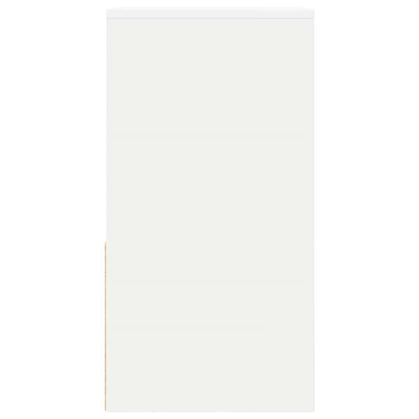 vidaXL Sängbord 2 st med låda vit 35x34x66,5 cm
