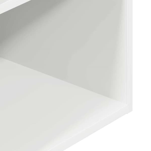 vidaXL Sängbord 2 st med låda vit 35x34x66,5 cm