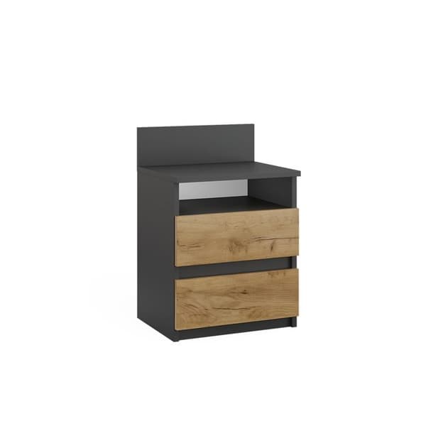 Vicco Monty sängbord, antracit, 39,6 x 59,1 cm