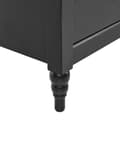 Miniatyrbilde 8 av 9: Nattbord Svart med 2 skuffer Retro Design Elegant Stil Oppbevaring til Soverom