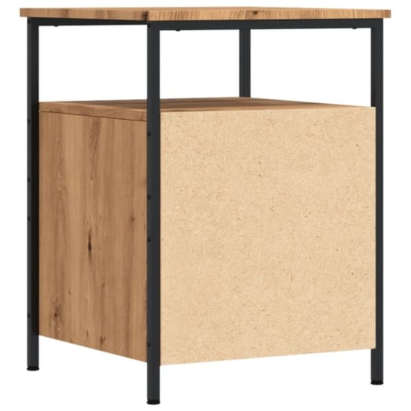 vidaXL Nattbord artisan eik 44x45x60 cm konstruert tre