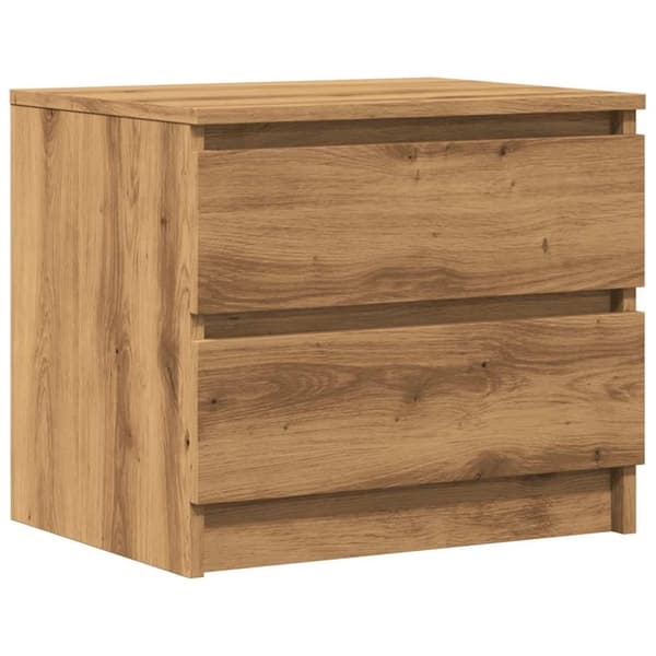 vidaXL Sängbord artisan ek 50x40x43.5 cm konstruerat trä