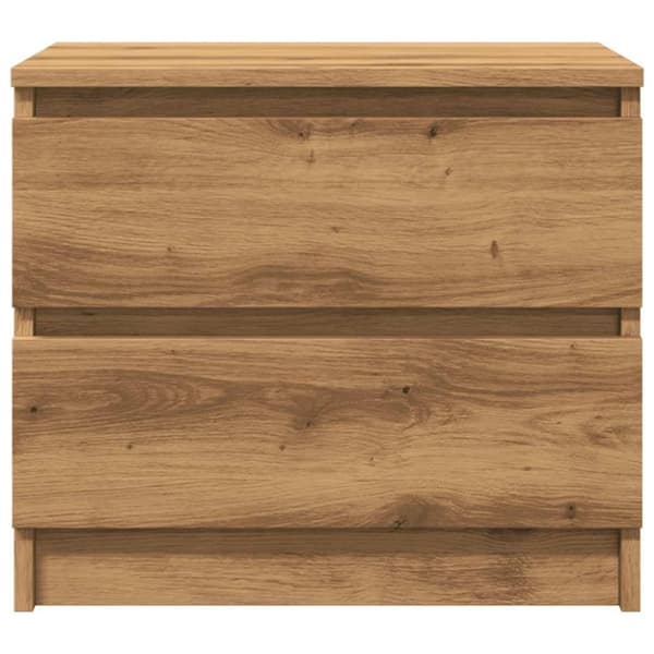 vidaXL Sängbord artisan ek 50x40x43.5 cm konstruerat trä