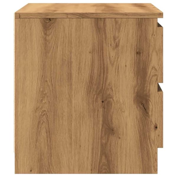 vidaXL Sängbord artisan ek 50x40x43.5 cm konstruerat trä