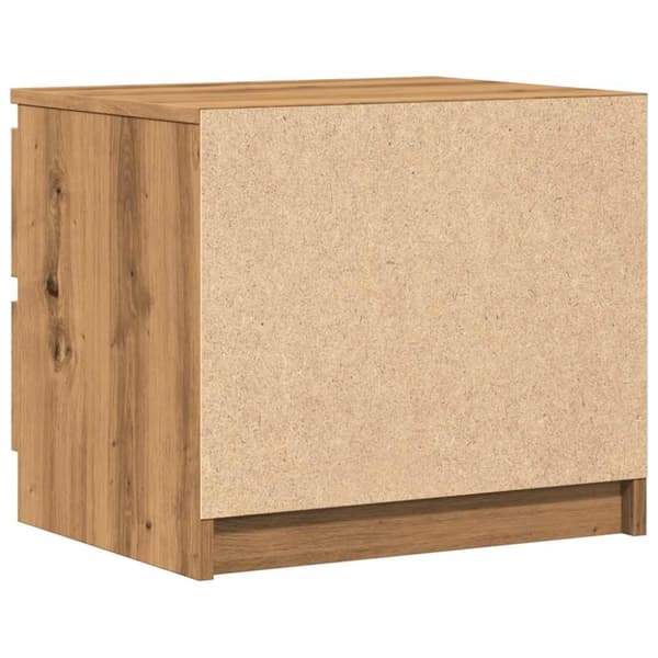 vidaXL Sängbord artisan ek 50x40x43.5 cm konstruerat trä
