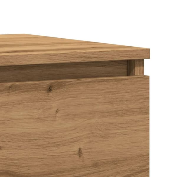 vidaXL Sängbord artisan ek 50x40x43.5 cm konstruerat trä