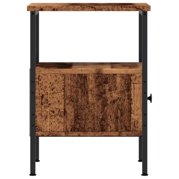 vidaXL sengebord 34x36x50 cm konstrueret træ gammelt trælook