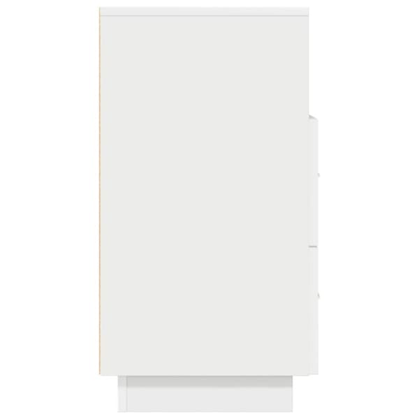 vidaXL sengeborde 2 stk. med 2 skuffer 36x36x68 cm hvid
