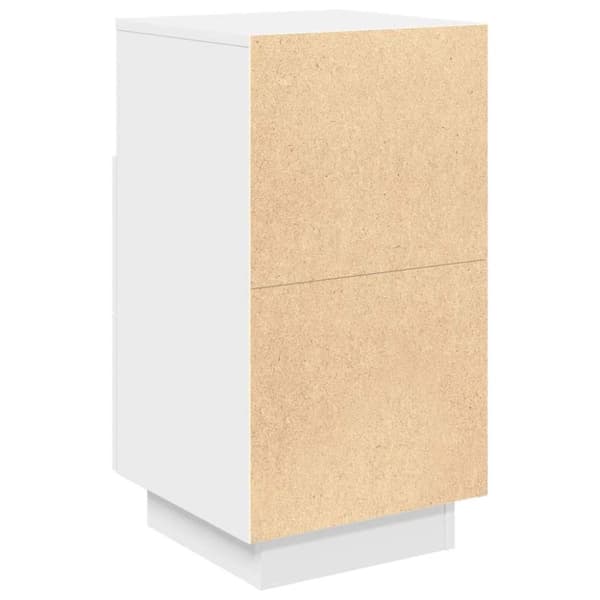 vidaXL sengeborde 2 stk. med 2 skuffer 36x36x68 cm hvid