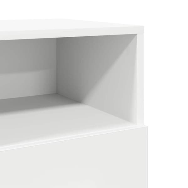 vidaXL sengeborde 2 stk. med 2 skuffer 36x36x68 cm hvid