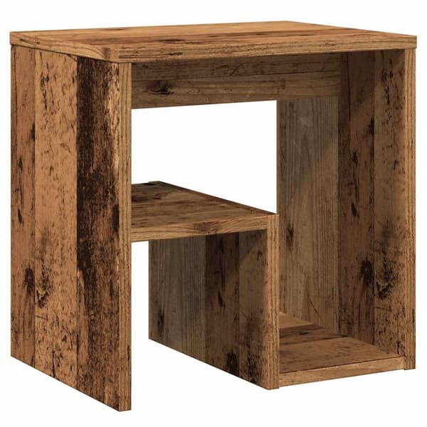 vidaXL sengeborde 2 stk. 40x30x40 cm konstrueret træ gammelt trælook