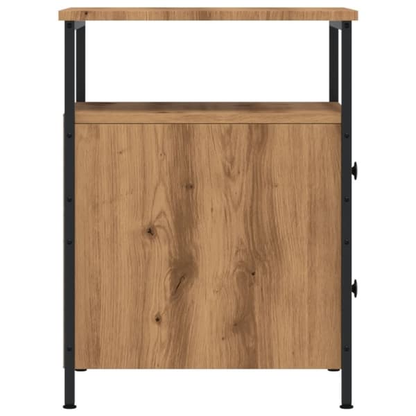 vidaXL sengeborde 2 stk. 44x45x60 cm konstrueret træ kunsteg