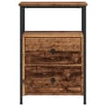 Miniatyrbilde 5 av 11: vidaXL Nattbord 2 stk gammelt tre 34x35,5x50 cm konstruert tre