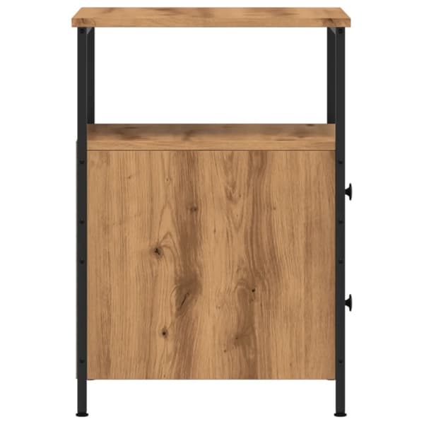 vidaXL Nattbord 2 stk artisan eik 34x35,5x50 cm konstruert tre