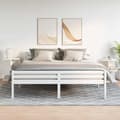 Miniatyrbilde 4 av 11: vidaXL Nattbord 2 stk hvit 46,5x29x61 cm konstruert tre