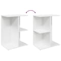 Miniatyrbilde 9 av 11: vidaXL Nattbord 2 stk hvit 46,5x29x61 cm konstruert tre