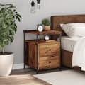 Miniatyrbilde 4 av 11: vidaXL Nattbord gammelt tre 44x45x60 cm konstruert tre