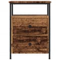 Miniatyrbilde 5 av 11: vidaXL Nattbord gammelt tre 44x45x60 cm konstruert tre